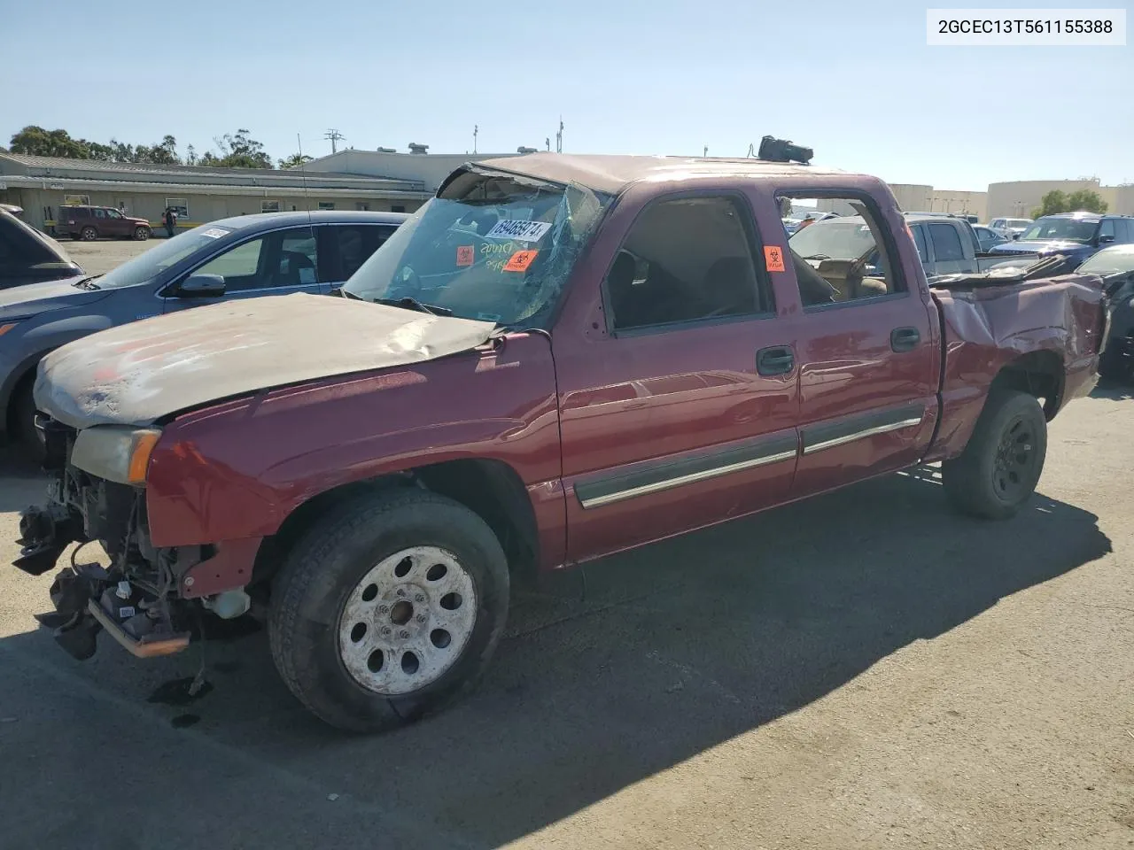 2006 Chevrolet Silverado C1500 VIN: 2GCEC13T561155388 Lot: 69465974