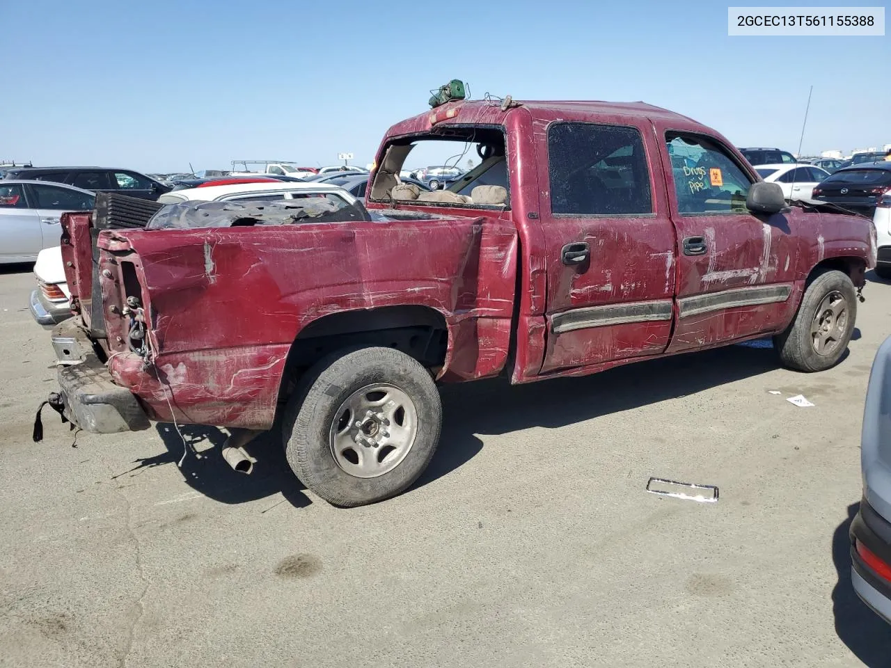 2006 Chevrolet Silverado C1500 VIN: 2GCEC13T561155388 Lot: 69465974