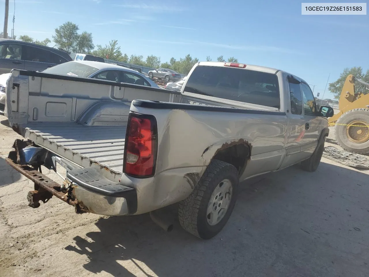 2006 Chevrolet Silverado C1500 VIN: 1GCEC19Z26E151583 Lot: 69782594