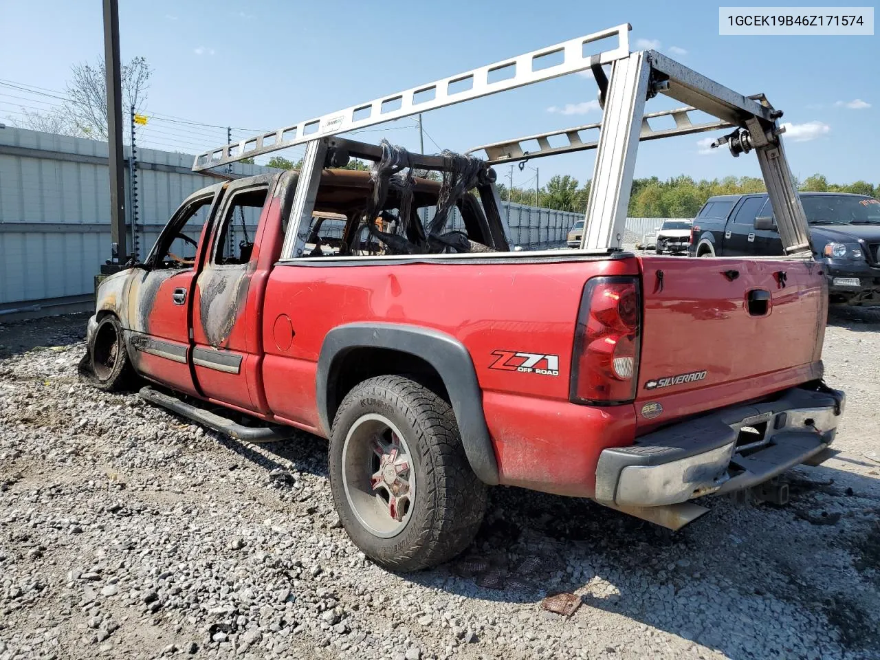 2006 Chevrolet Silverado K1500 VIN: 1GCEK19B46Z171574 Lot: 69879184