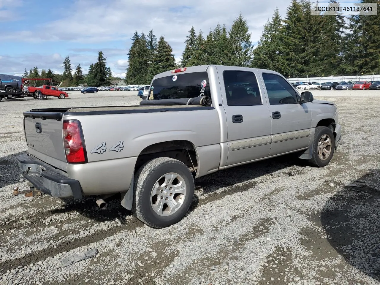 2006 Chevrolet Silverado K1500 VIN: 2GCEK13T461187641 Lot: 70538504