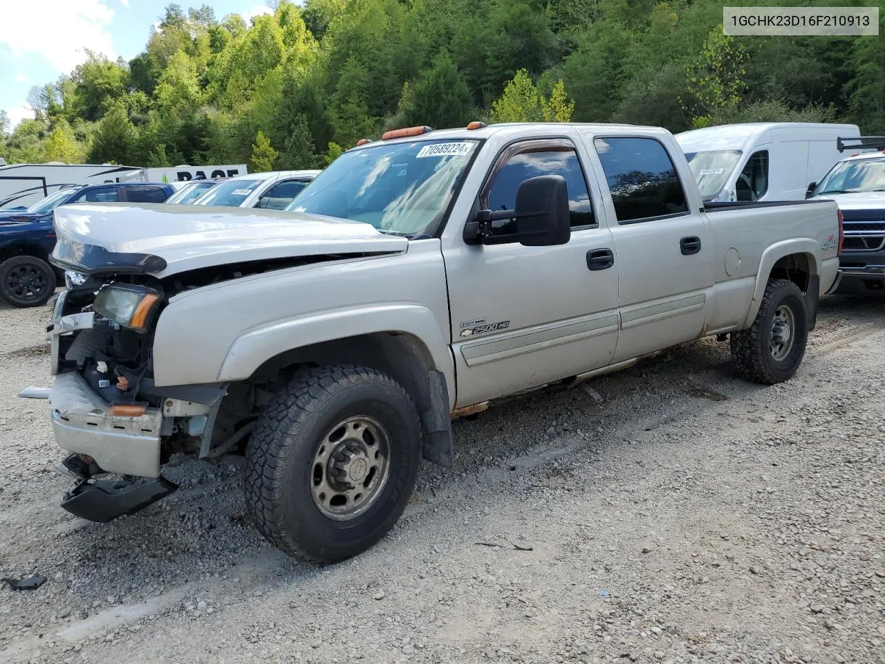 2006 Chevrolet Silverado K2500 Heavy Duty VIN: 1GCHK23D16F210913 Lot: 70589224