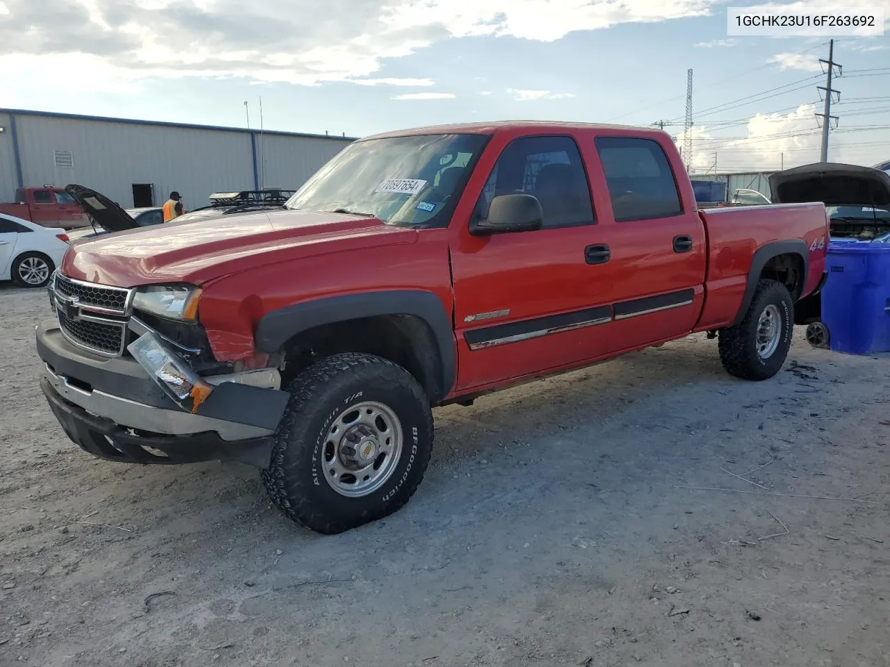 2006 Chevrolet Silverado K2500 Heavy Duty VIN: 1GCHK23U16F263692 Lot: 70597654