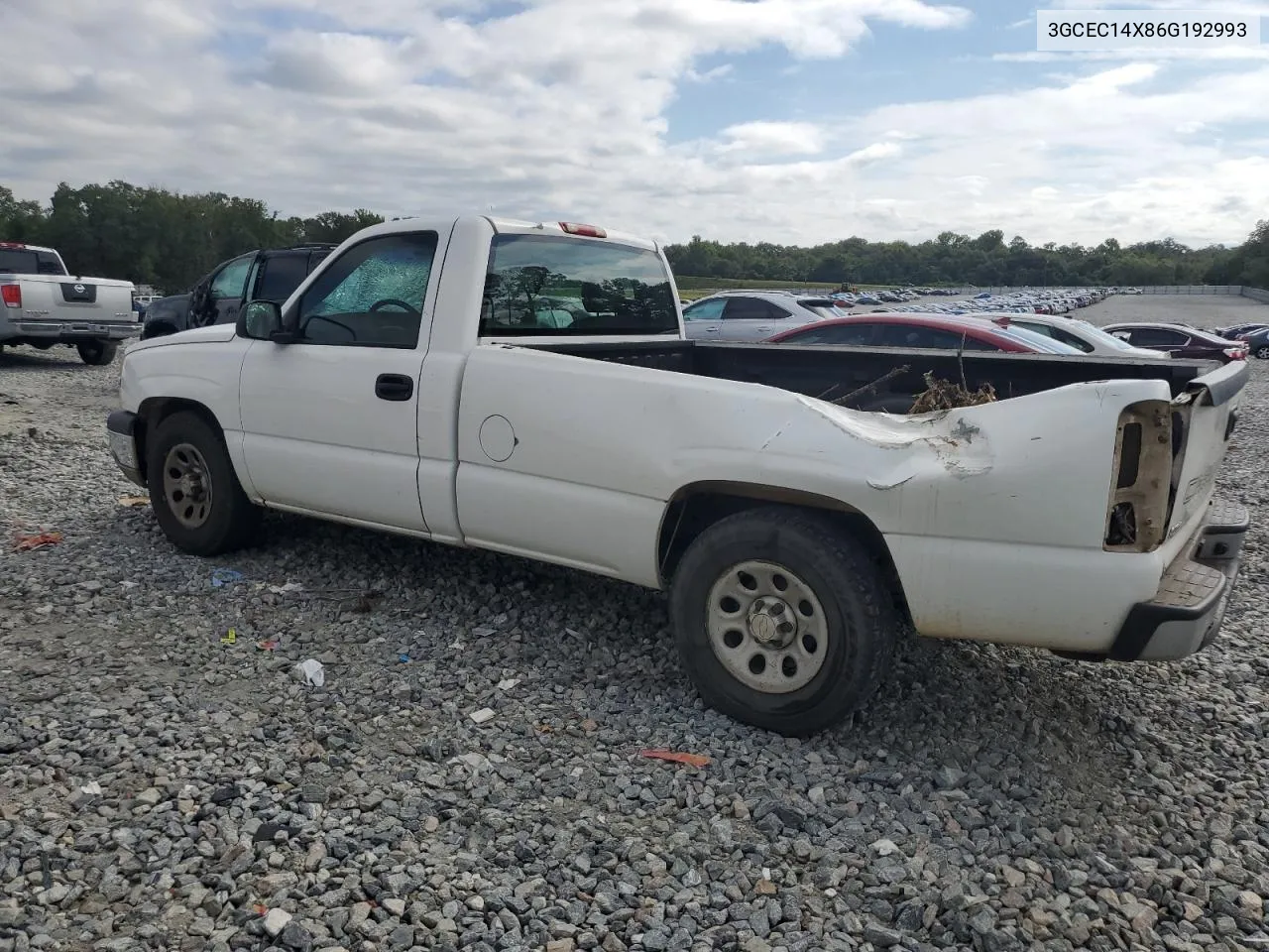 2006 Chevrolet Silverado C1500 VIN: 3GCEC14X86G192993 Lot: 70599224