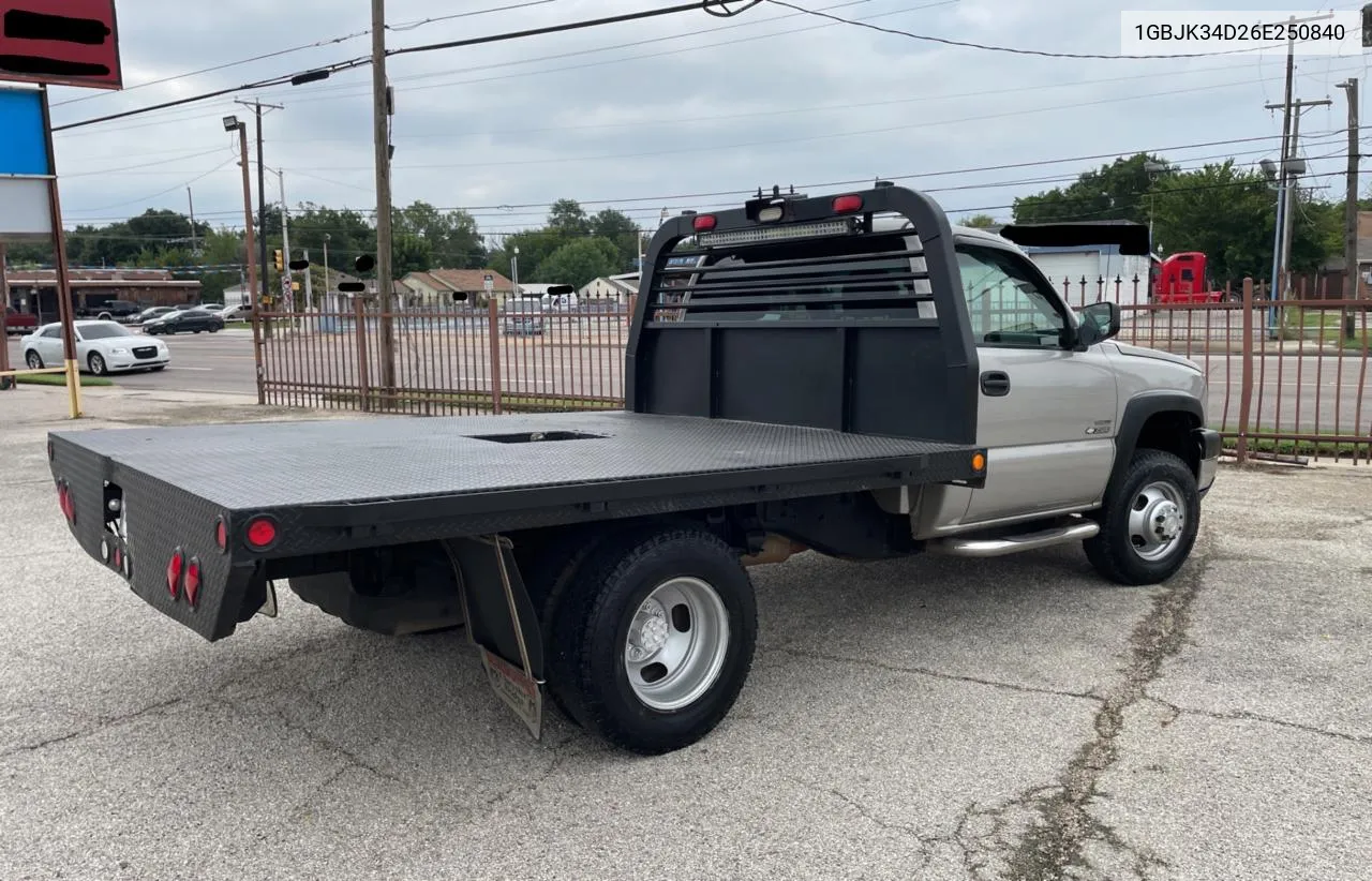 1GBJK34D26E250840 2006 Chevrolet Silverado K3500