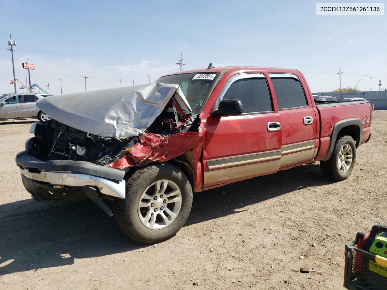 2006 Chevrolet Silverado K1500 VIN: 2GCEK13Z561261136 Lot: 70643584