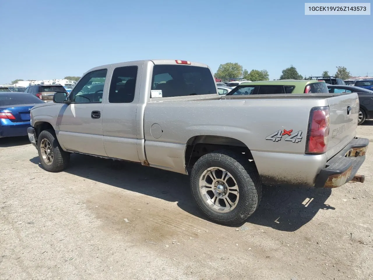 2006 Chevrolet Silverado K1500 VIN: 1GCEK19V26Z143573 Lot: 70707094