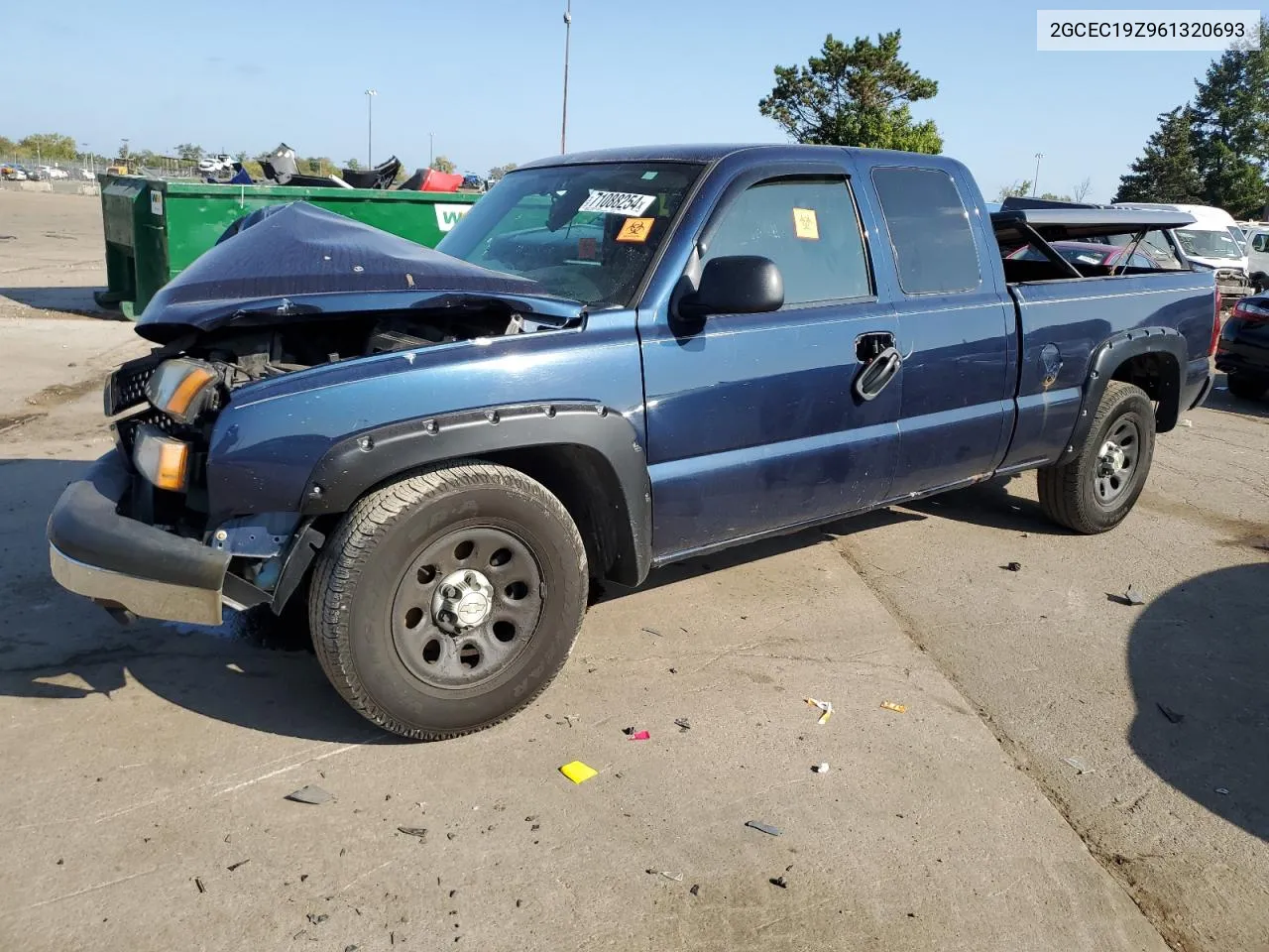 2006 Chevrolet Silverado C1500 VIN: 2GCEC19Z961320693 Lot: 71088254