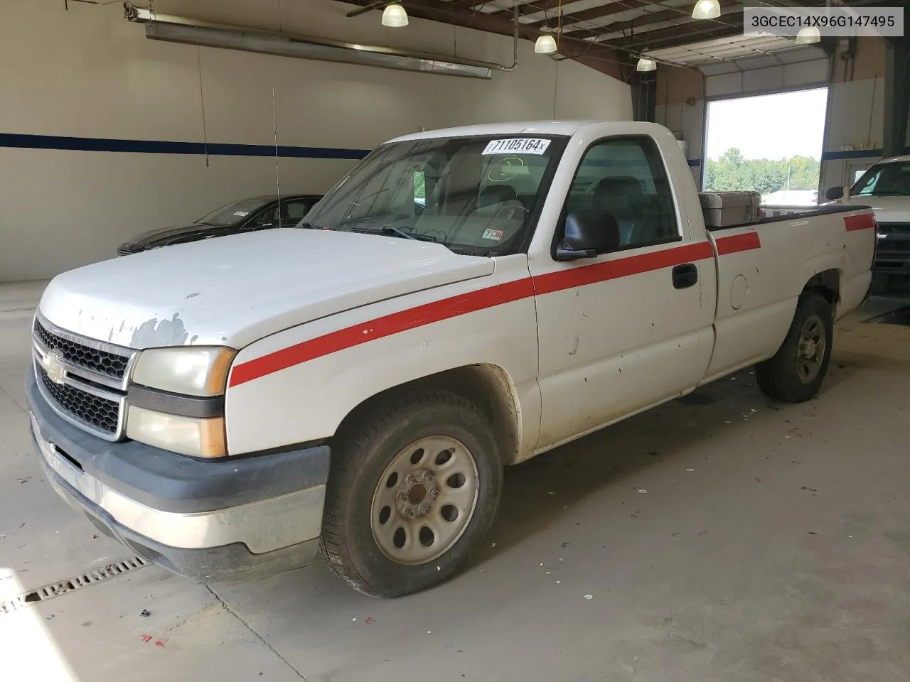 2006 Chevrolet Silverado C1500 VIN: 3GCEC14X96G147495 Lot: 71105164