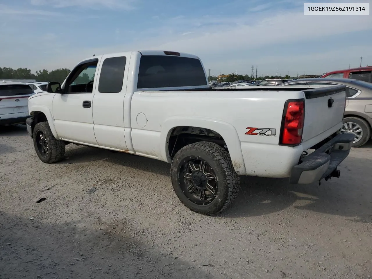 2006 Chevrolet Silverado K1500 VIN: 1GCEK19Z56Z191314 Lot: 71435964