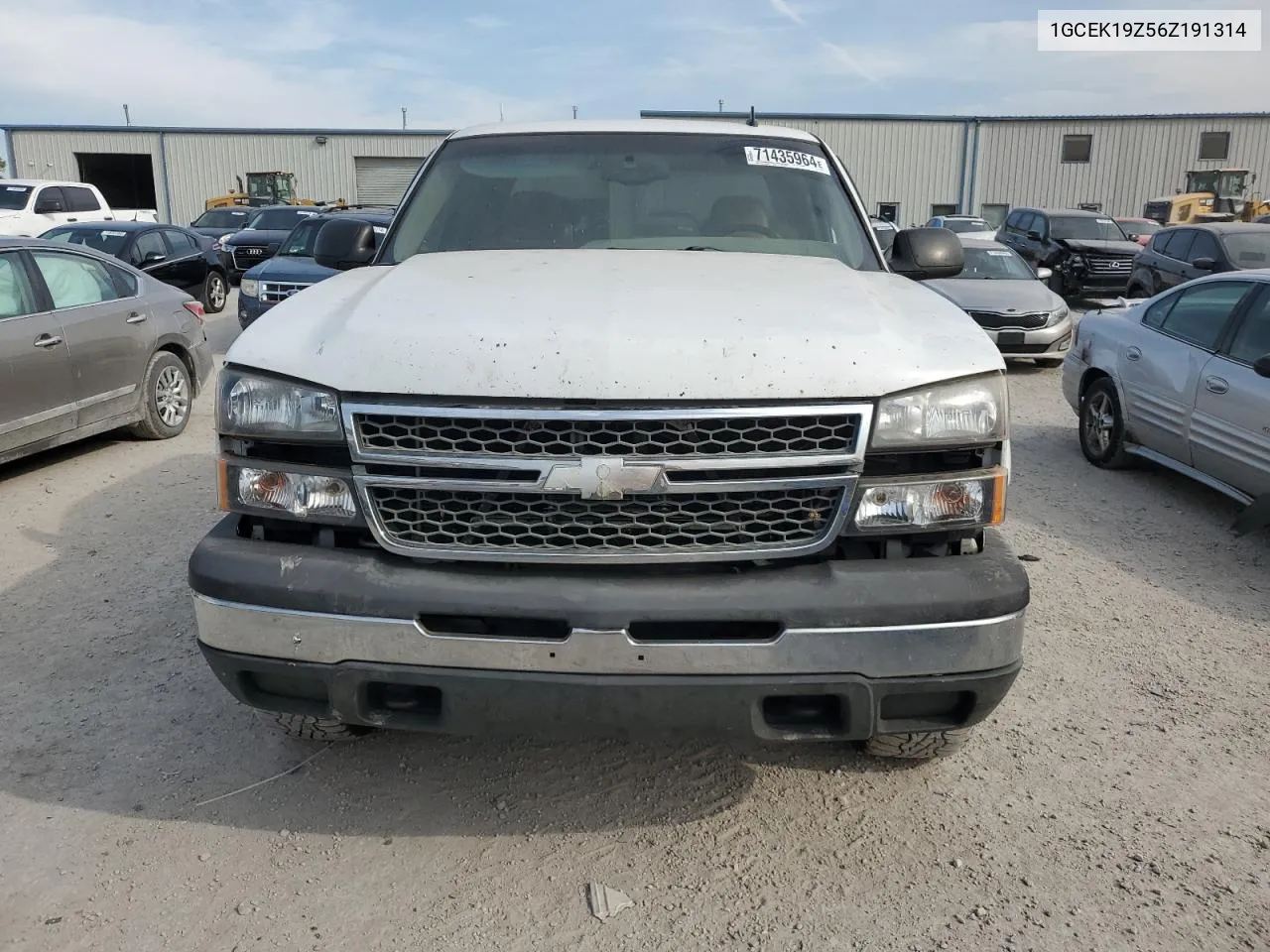 2006 Chevrolet Silverado K1500 VIN: 1GCEK19Z56Z191314 Lot: 71435964