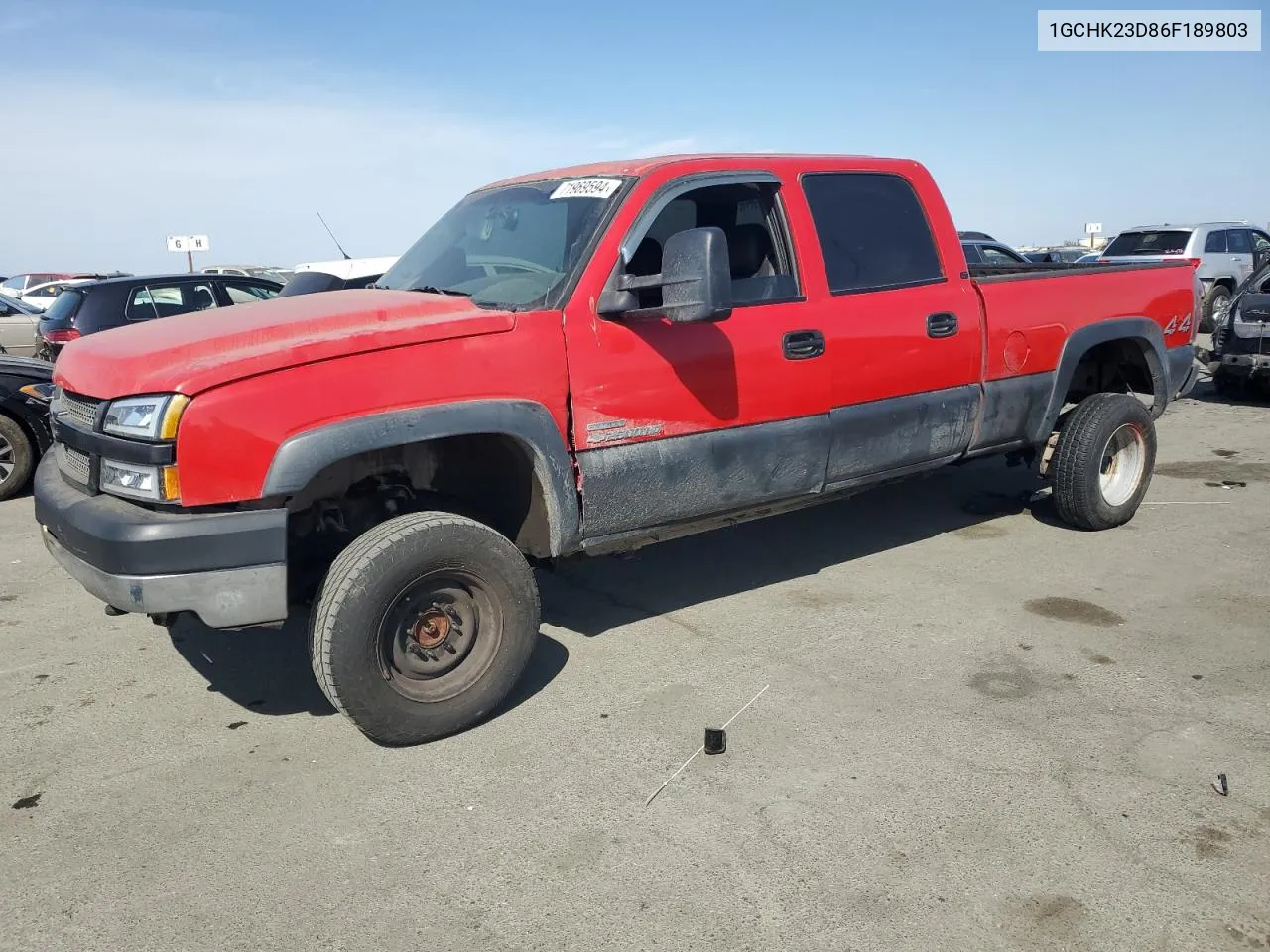 2006 Chevrolet Silverado K2500 Heavy Duty VIN: 1GCHK23D86F189803 Lot: 71969594