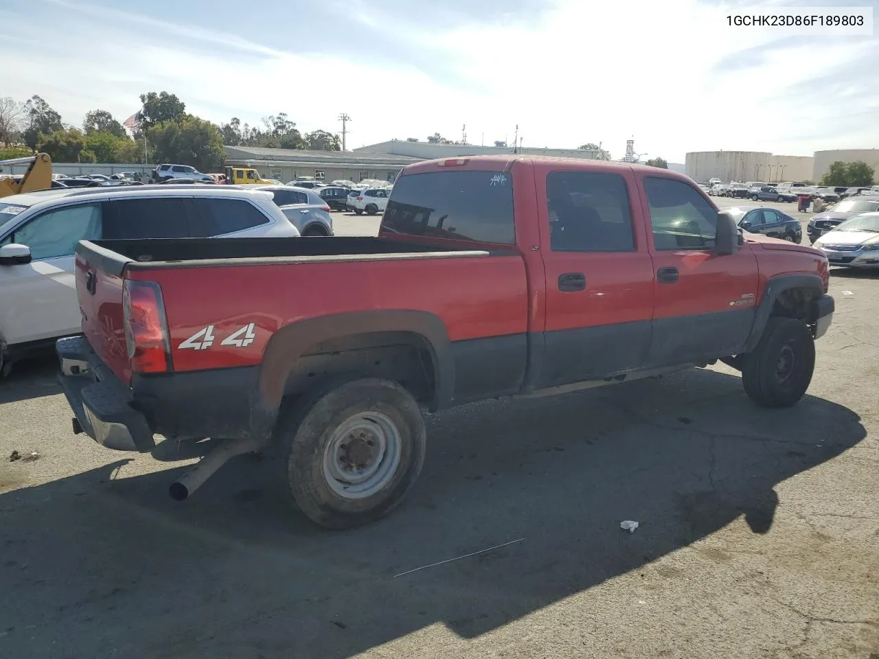 2006 Chevrolet Silverado K2500 Heavy Duty VIN: 1GCHK23D86F189803 Lot: 71969594