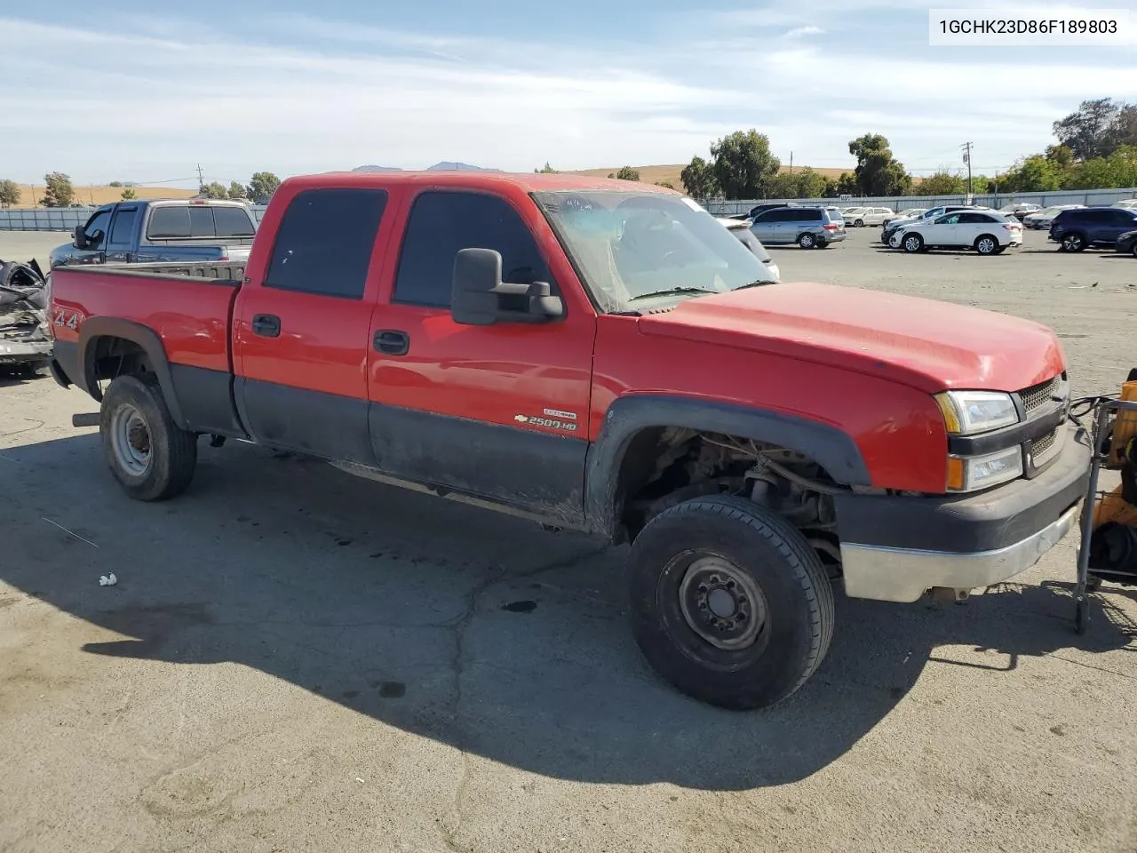 2006 Chevrolet Silverado K2500 Heavy Duty VIN: 1GCHK23D86F189803 Lot: 71969594