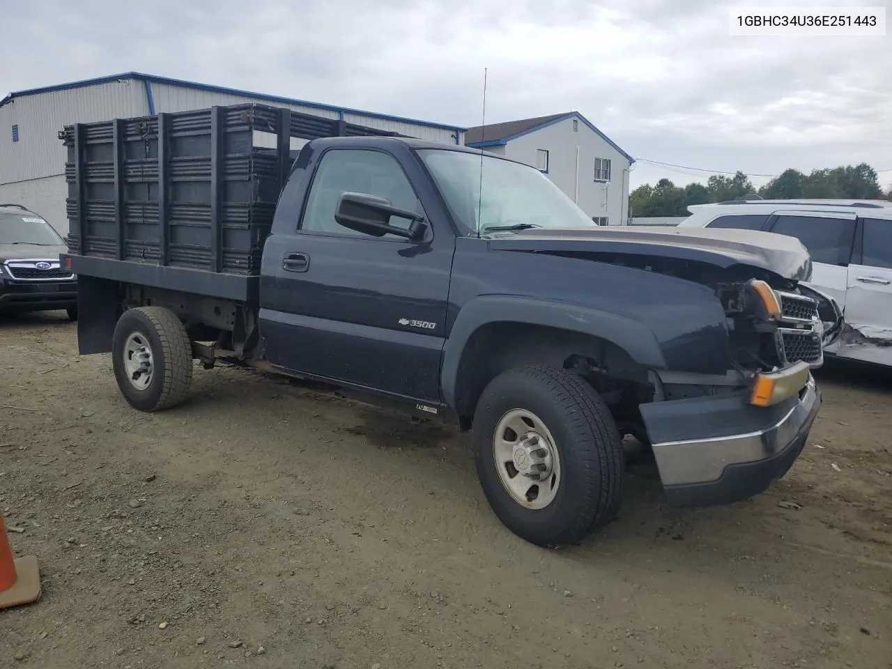 2006 Chevrolet Silverado C3500 VIN: 1GBHC34U36E251443 Lot: 72178554