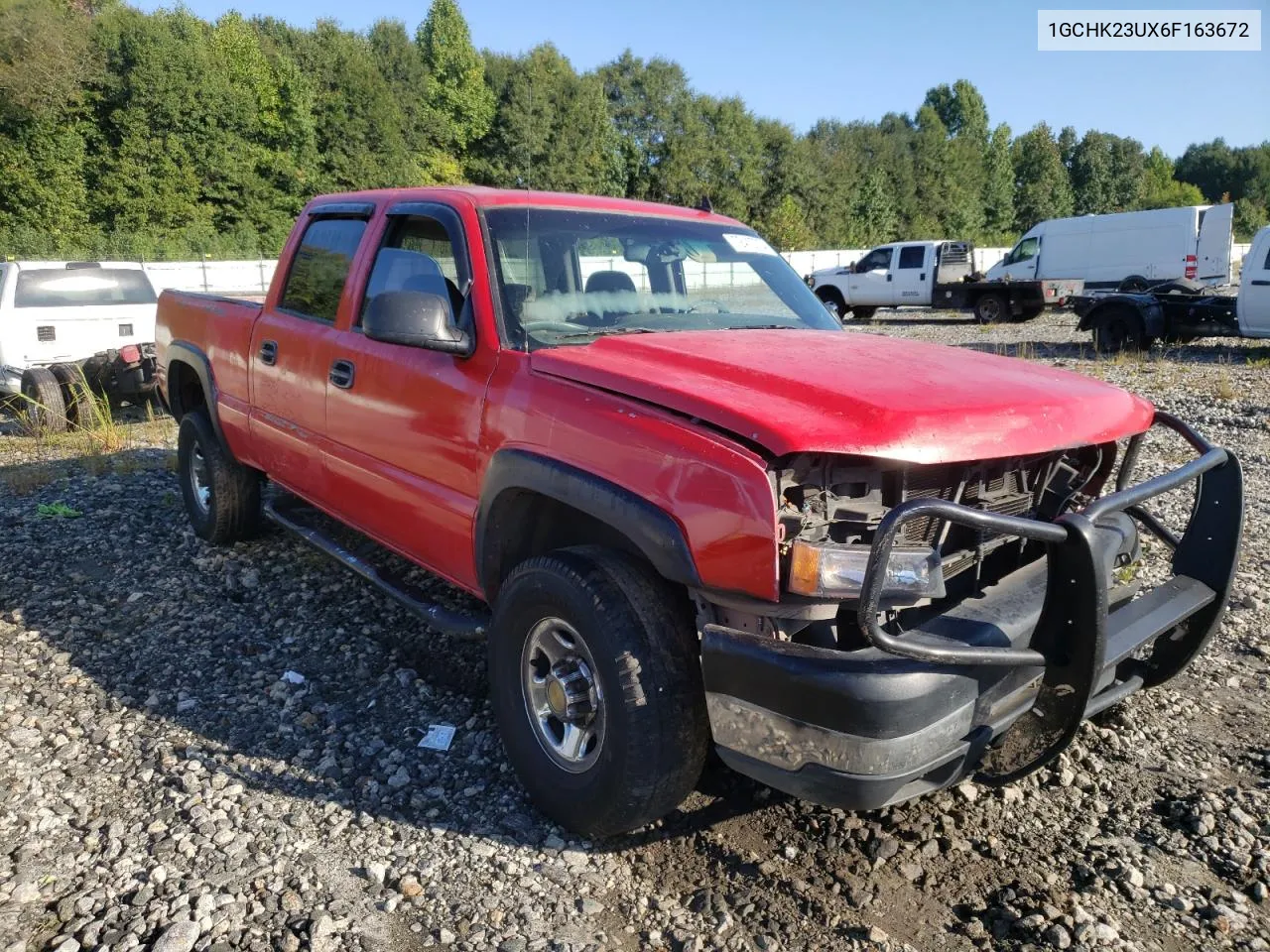 2006 Chevrolet Silverado K2500 Heavy Duty VIN: 1GCHK23UX6F163672 Lot: 72413734