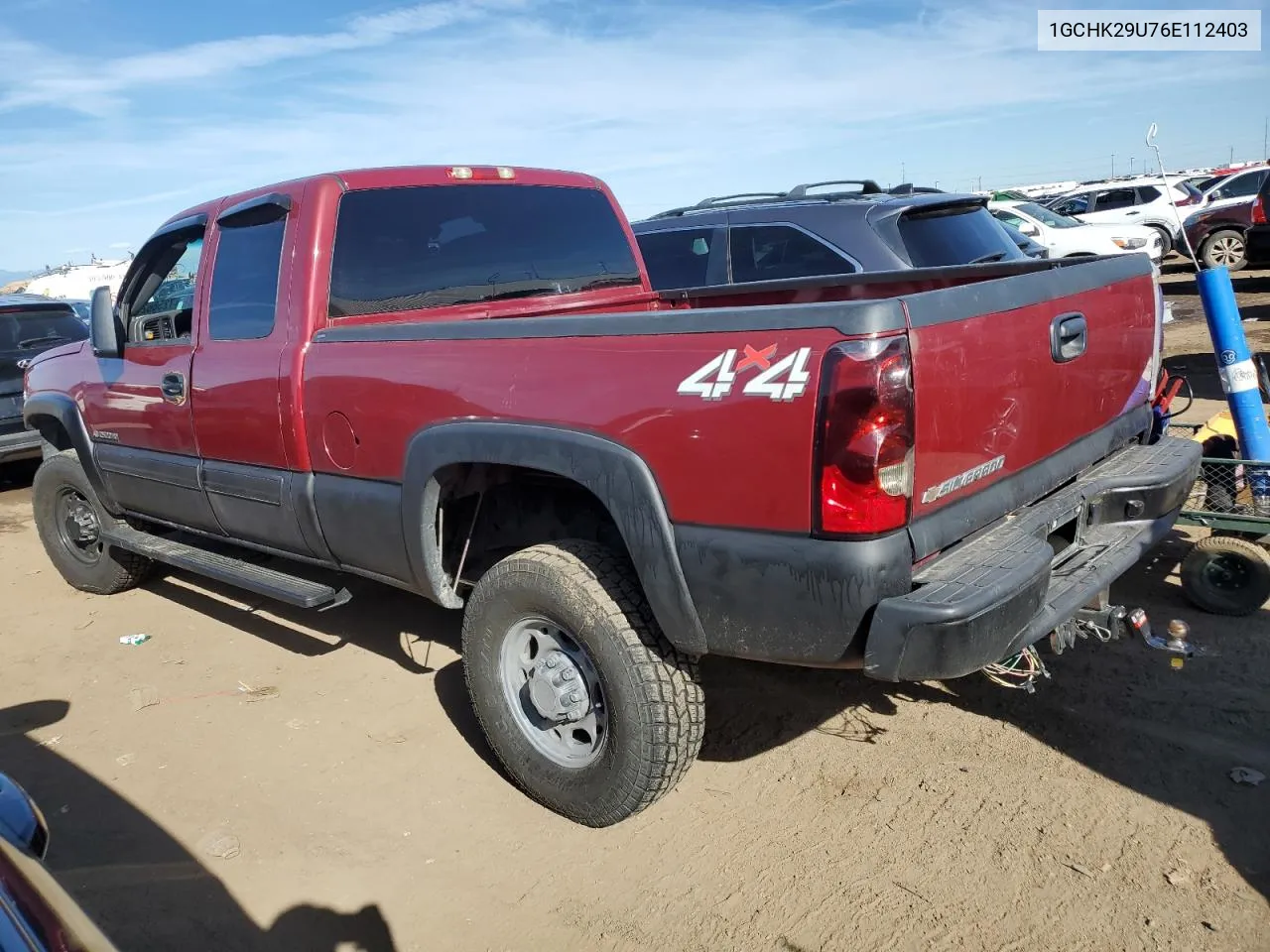 2006 Chevrolet Silverado K2500 Heavy Duty VIN: 1GCHK29U76E112403 Lot: 72586214