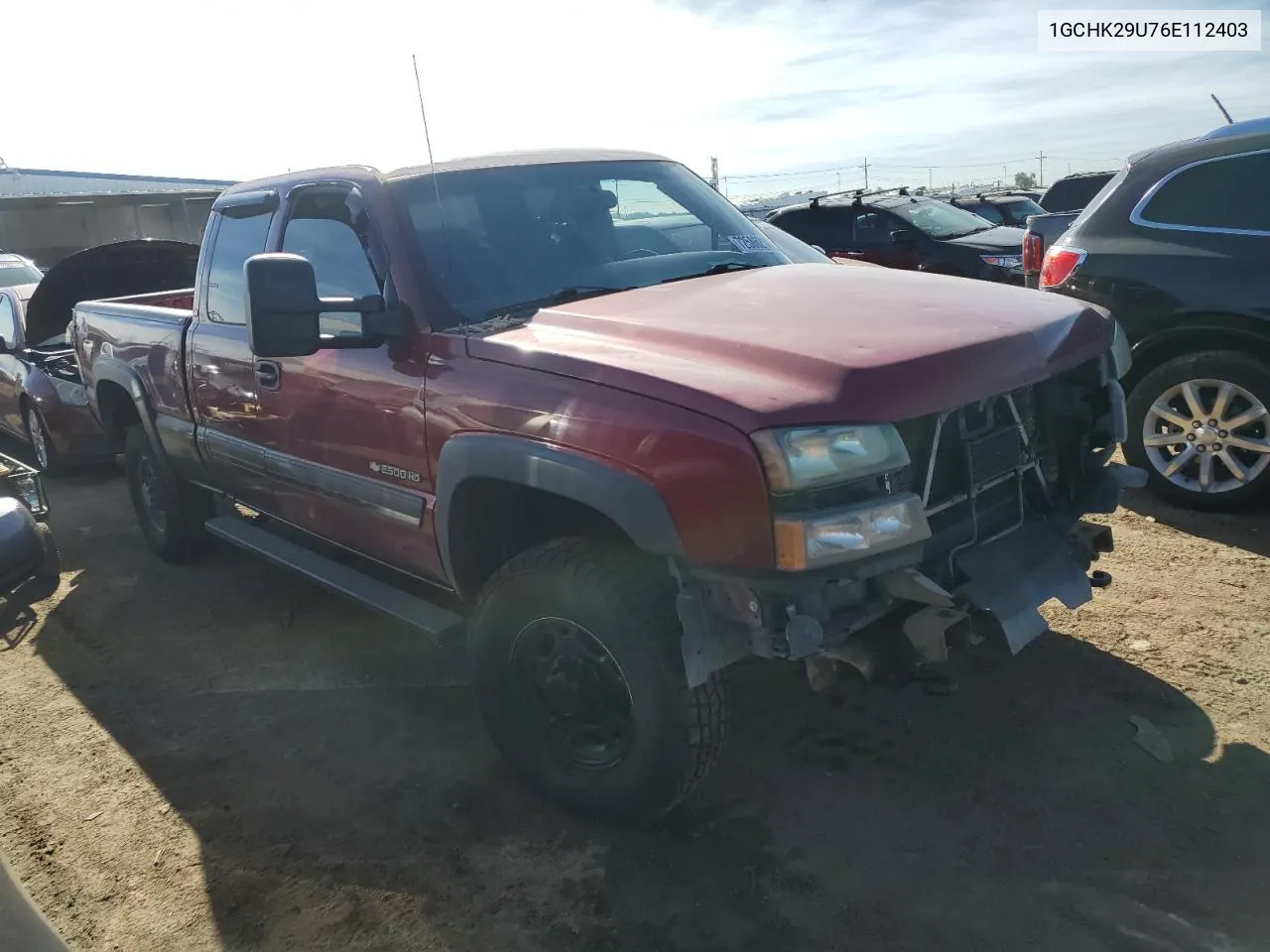 2006 Chevrolet Silverado K2500 Heavy Duty VIN: 1GCHK29U76E112403 Lot: 72586214