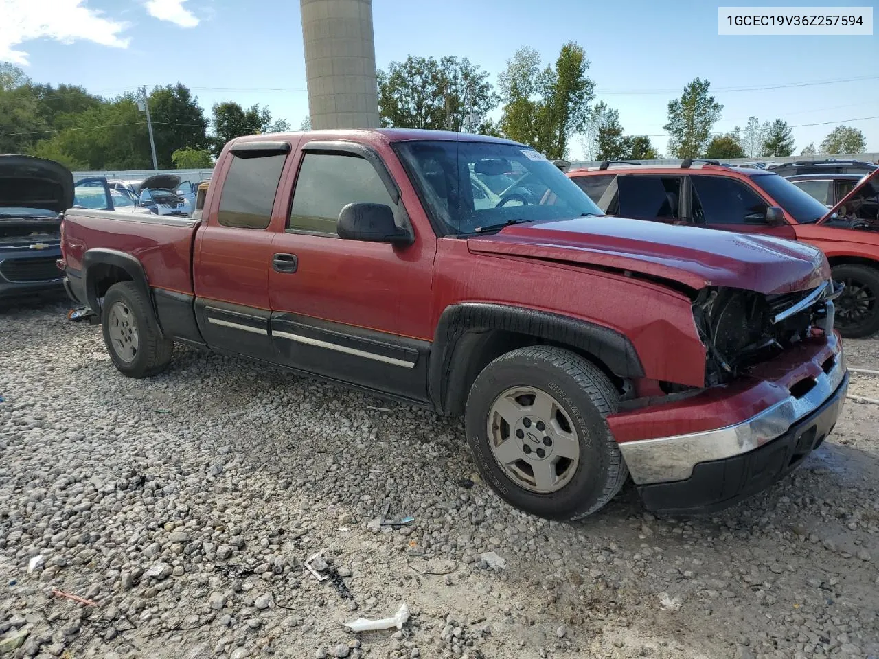 2006 Chevrolet Silverado C1500 VIN: 1GCEC19V36Z257594 Lot: 73148644