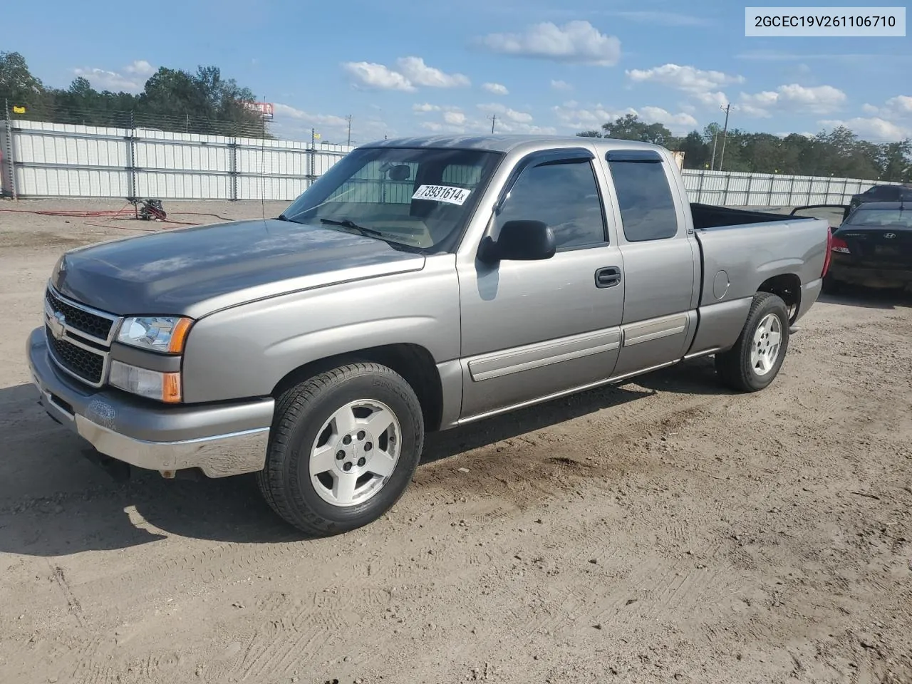 2006 Chevrolet Silverado C1500 VIN: 2GCEC19V261106710 Lot: 73931614