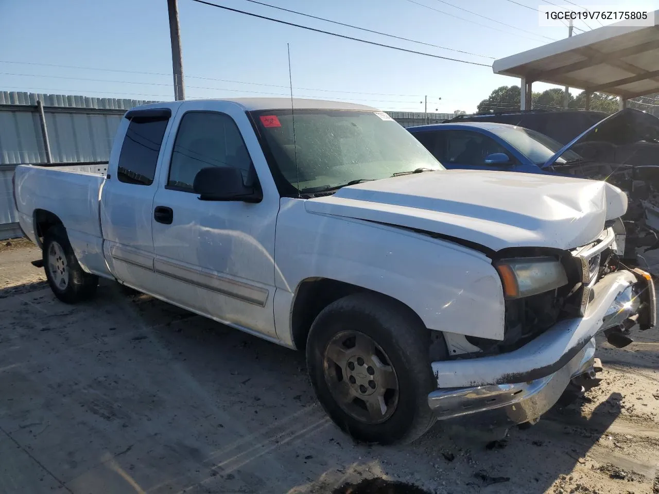 2006 Chevrolet Silverado C1500 VIN: 1GCEC19V76Z175805 Lot: 73952494