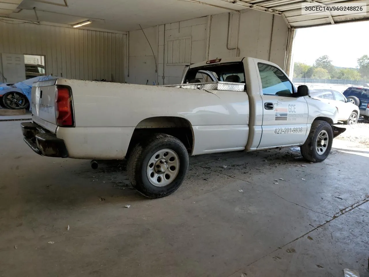 2006 Chevrolet Silverado C1500 VIN: 3GCEC14V96G248826 Lot: 74243094