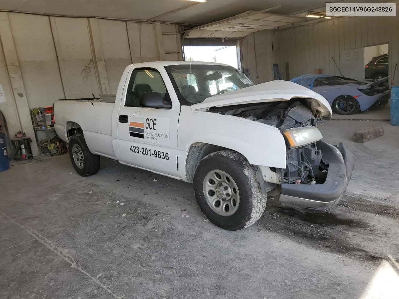 2006 Chevrolet Silverado C1500 VIN: 3GCEC14V96G248826 Lot: 74243094