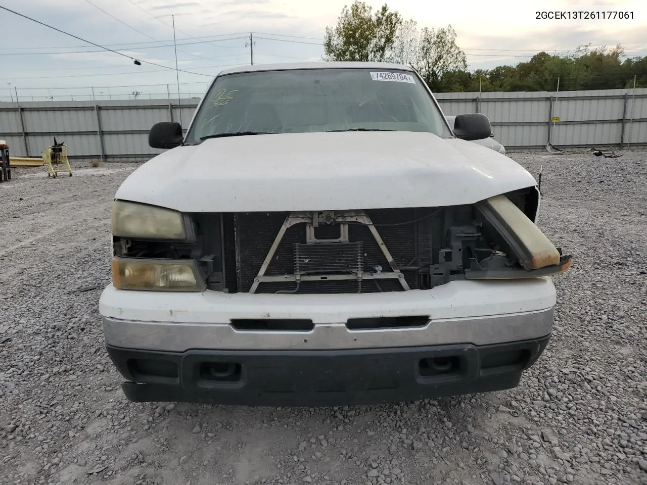 2006 Chevrolet Silverado K1500 VIN: 2GCEK13T261177061 Lot: 74269704