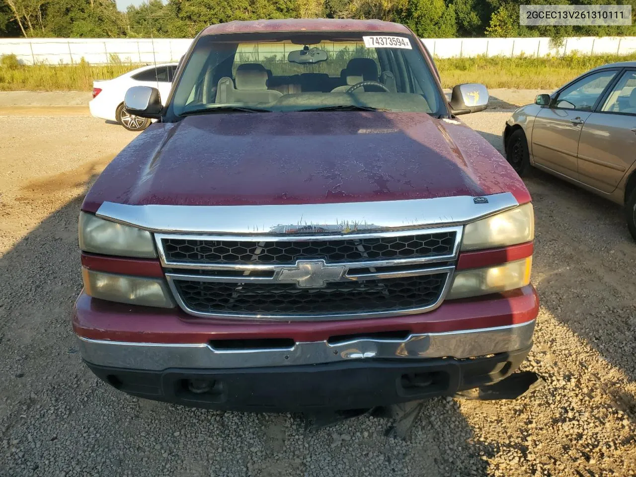 2006 Chevrolet Silverado C1500 VIN: 2GCEC13V261310111 Lot: 74373594