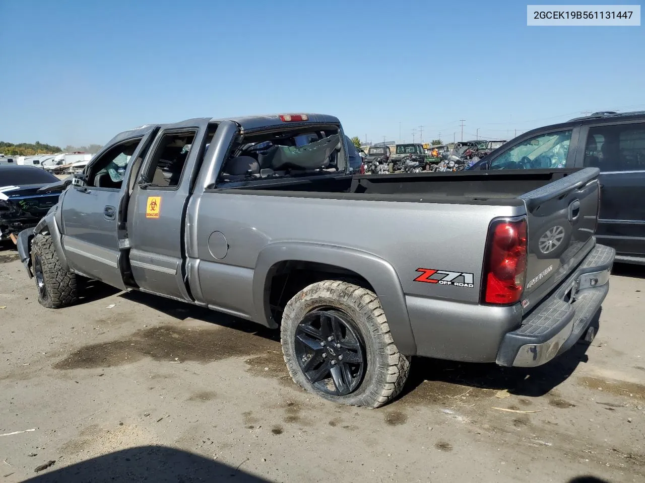 2006 Chevrolet Silverado K1500 VIN: 2GCEK19B561131447 Lot: 74567234