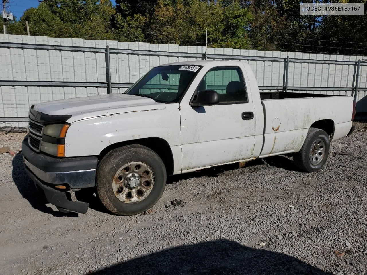 2006 Chevrolet Silverado C1500 VIN: 1GCEC14V86E187167 Lot: 74695854