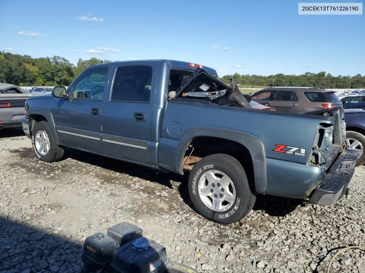 2006 Chevrolet Silverado K1500 VIN: 2GCEK13T761226190 Lot: 75024104