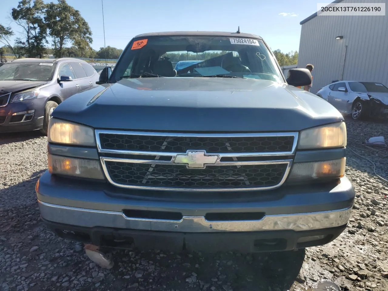 2006 Chevrolet Silverado K1500 VIN: 2GCEK13T761226190 Lot: 75024104