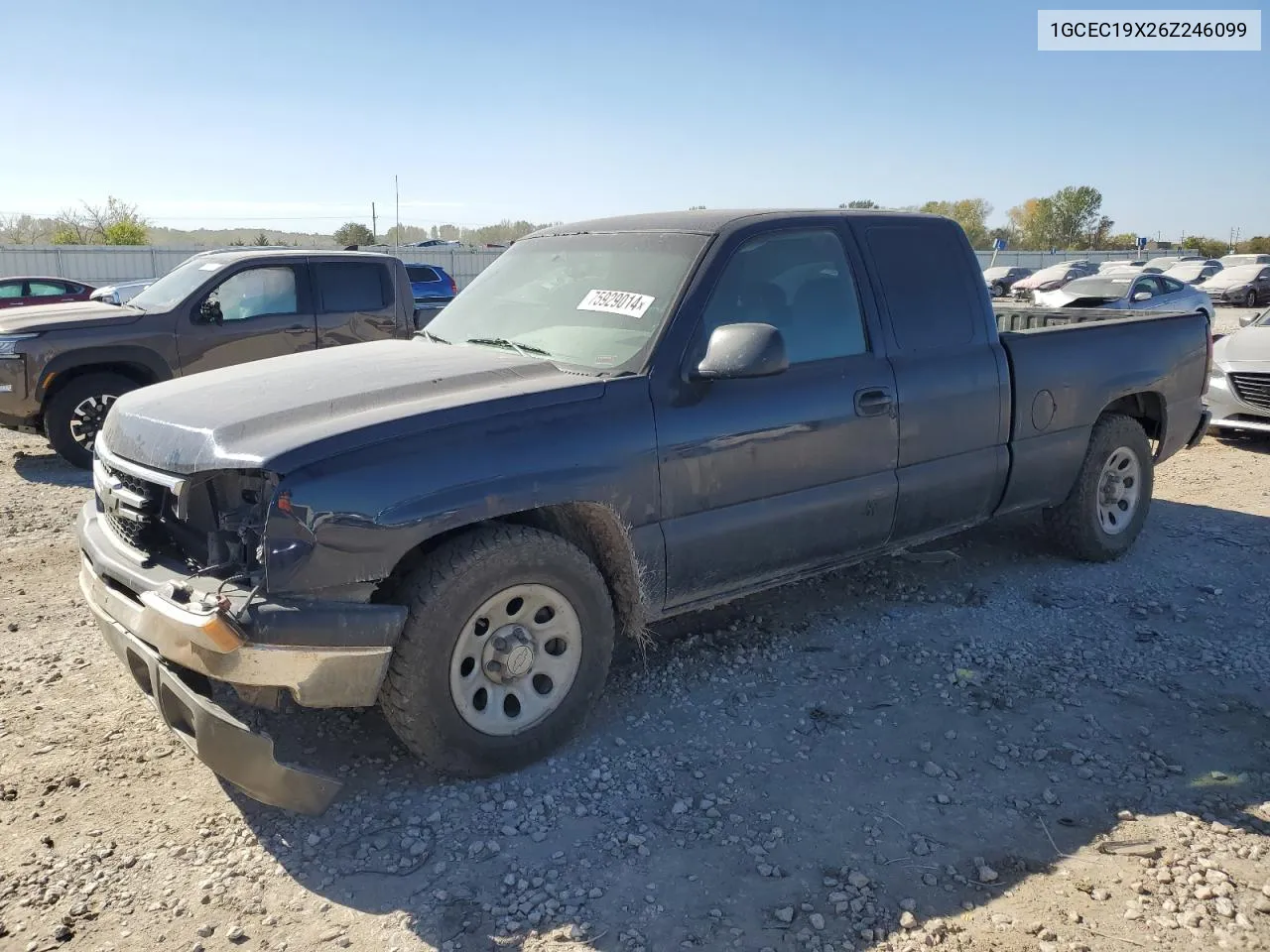 2006 Chevrolet Silverado C1500 VIN: 1GCEC19X26Z246099 Lot: 75929014