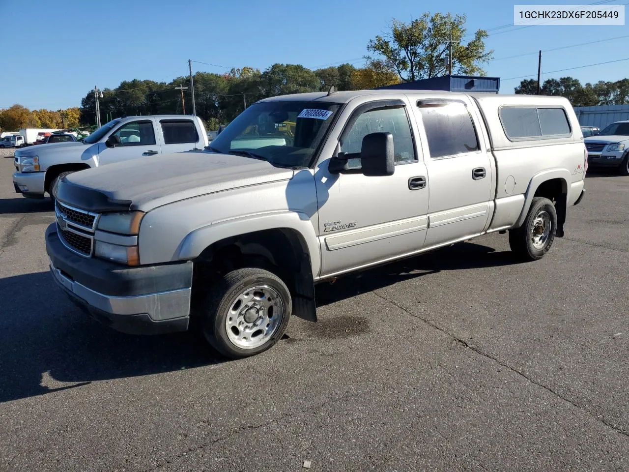 2006 Chevrolet Silverado K2500 Heavy Duty VIN: 1GCHK23DX6F205449 Lot: 76028864