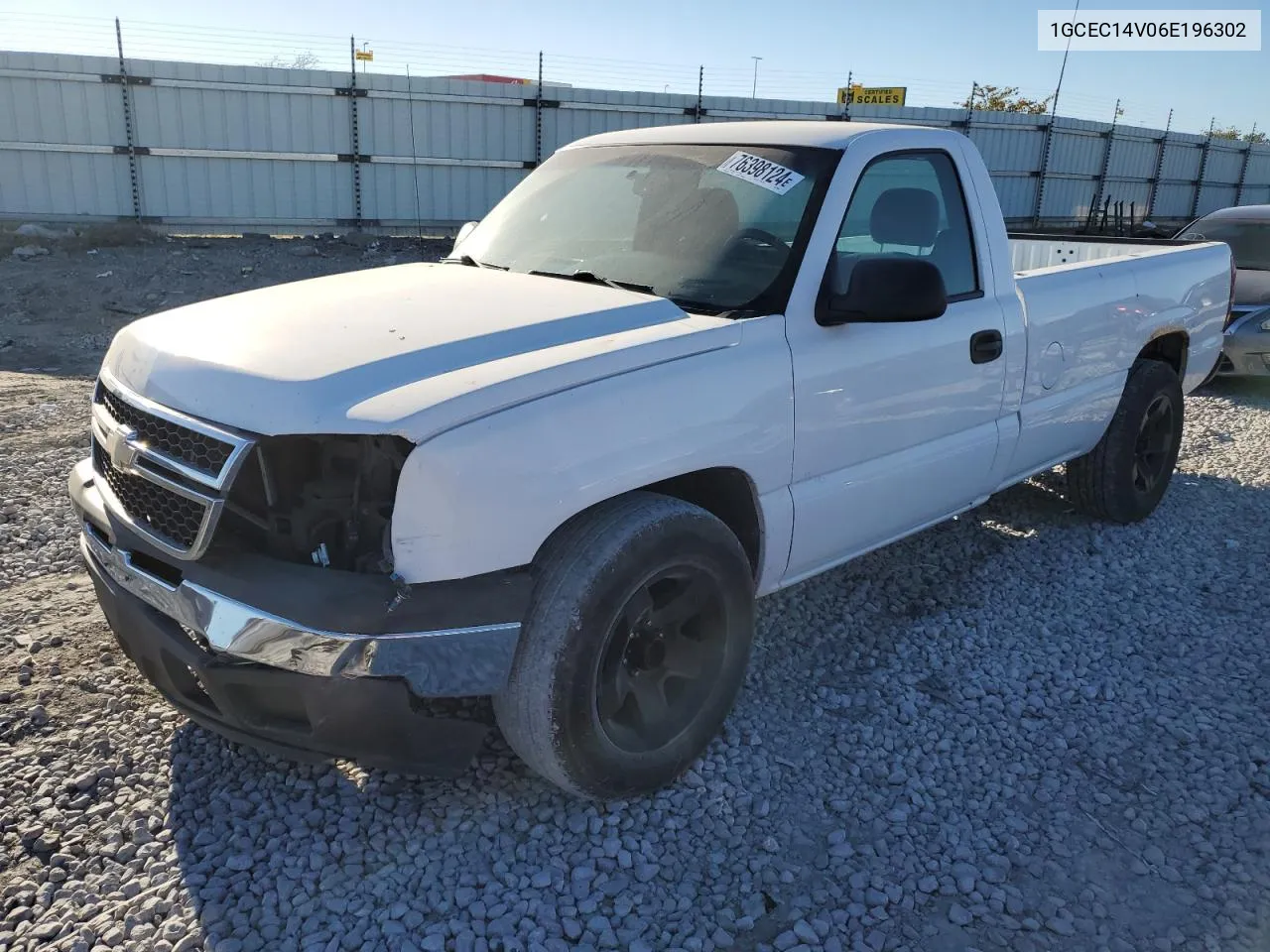 2006 Chevrolet Silverado C1500 VIN: 1GCEC14V06E196302 Lot: 76398124