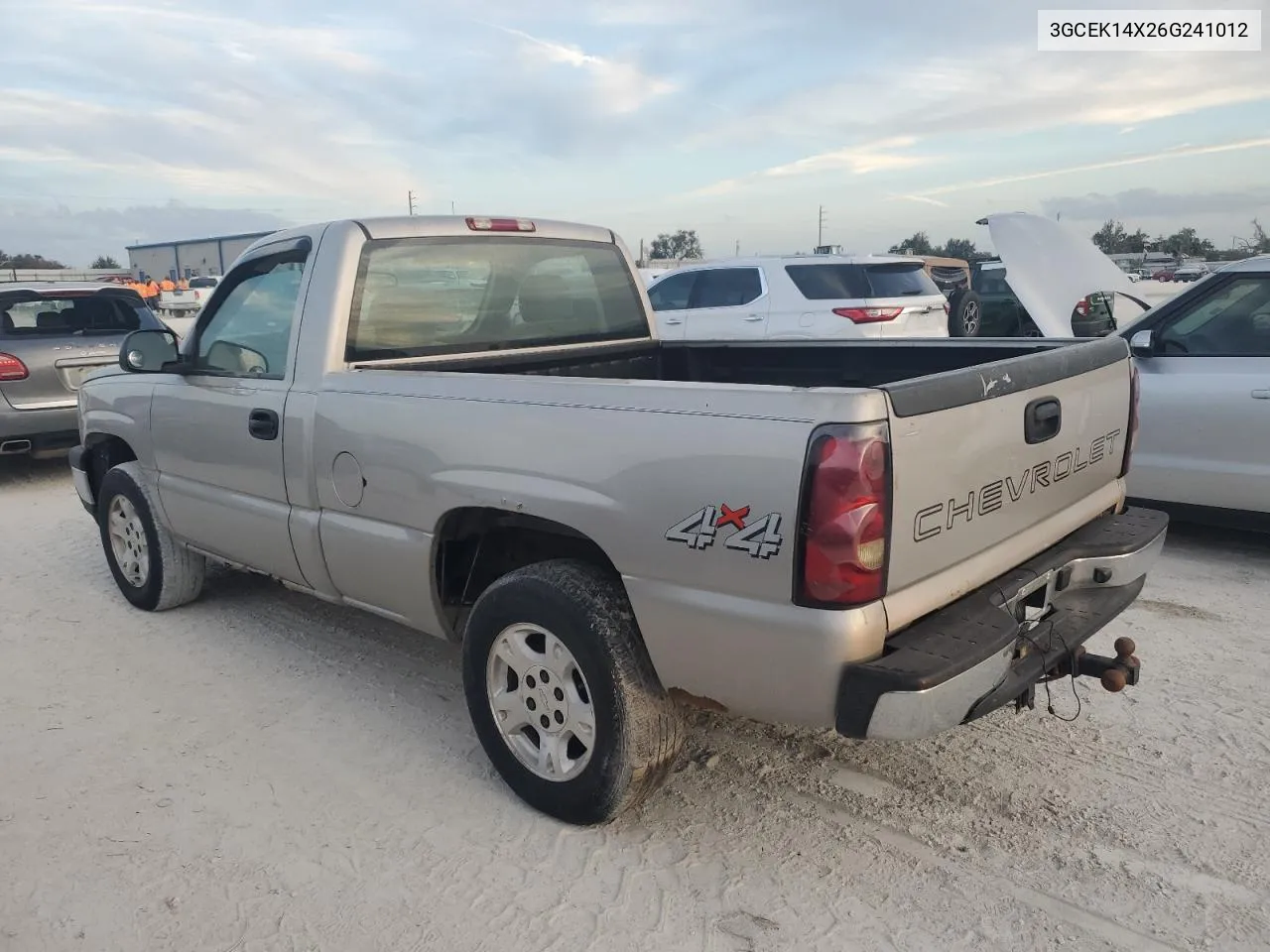 2006 Chevrolet Silverado K1500 VIN: 3GCEK14X26G241012 Lot: 76803864