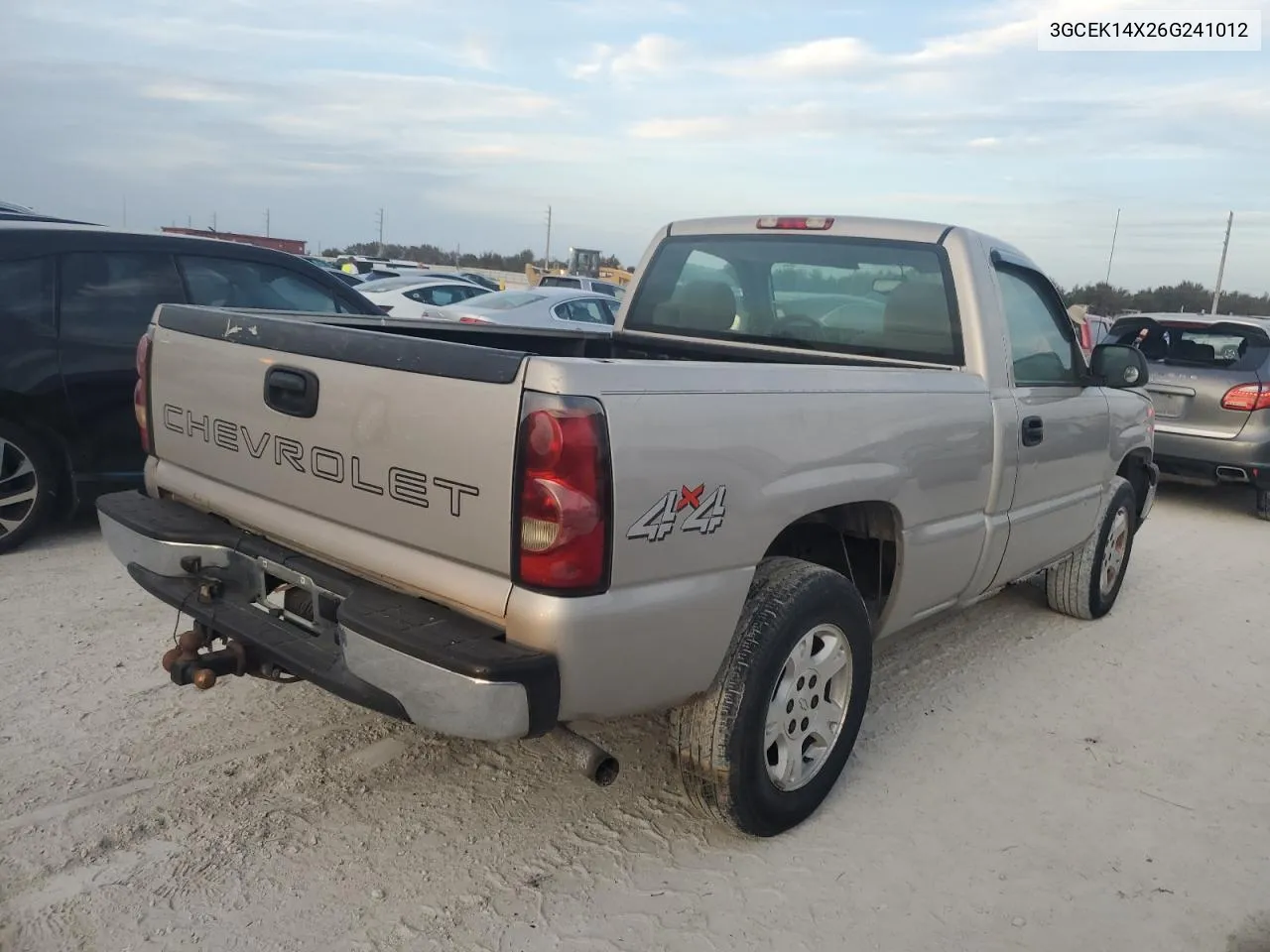 2006 Chevrolet Silverado K1500 VIN: 3GCEK14X26G241012 Lot: 76803864