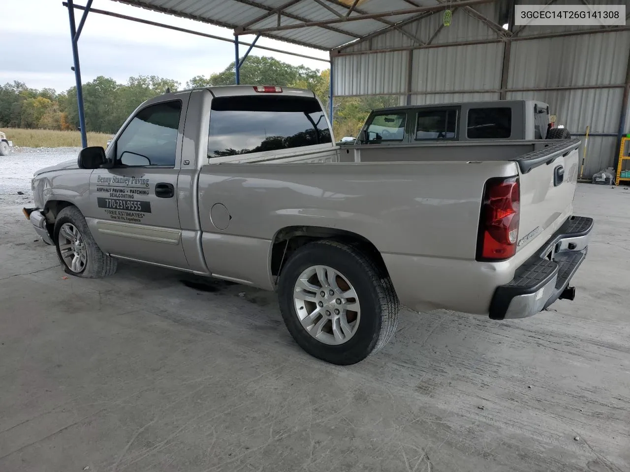 2006 Chevrolet Silverado C1500 VIN: 3GCEC14T26G141308 Lot: 76937494