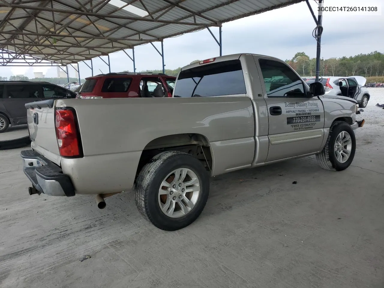 2006 Chevrolet Silverado C1500 VIN: 3GCEC14T26G141308 Lot: 76937494