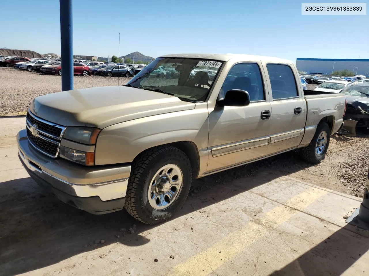 2006 Chevrolet Silverado C1500 VIN: 2GCEC13V361353839 Lot: 77071244