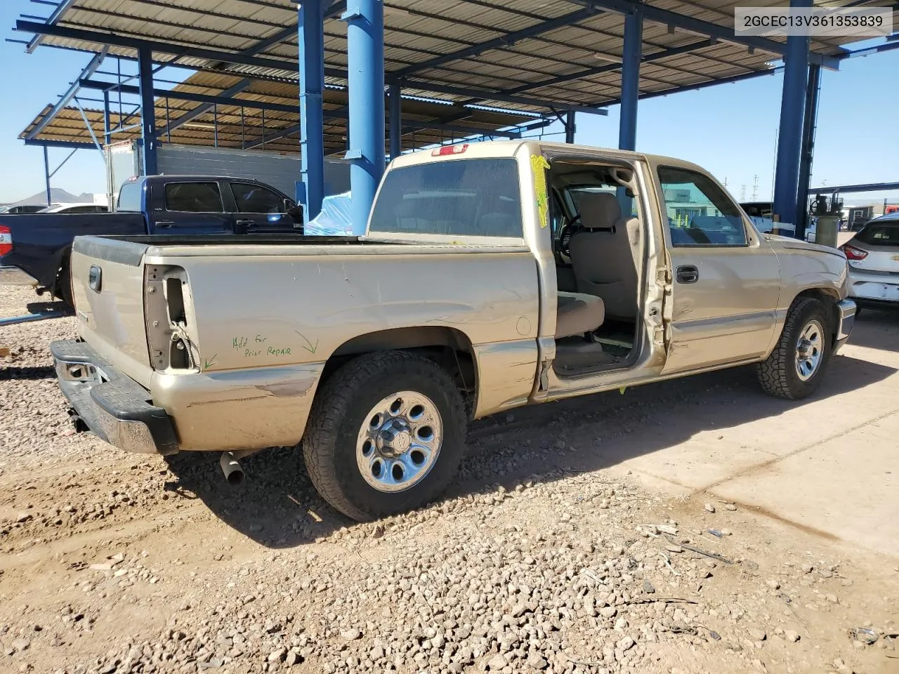 2006 Chevrolet Silverado C1500 VIN: 2GCEC13V361353839 Lot: 77071244