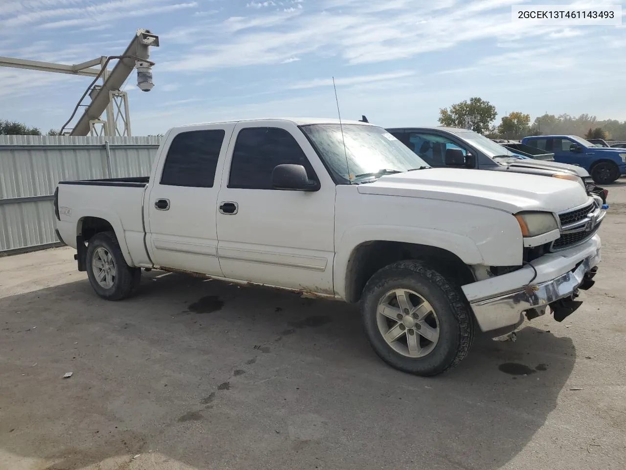 2006 Chevrolet Silverado K1500 VIN: 2GCEK13T461143493 Lot: 77416884