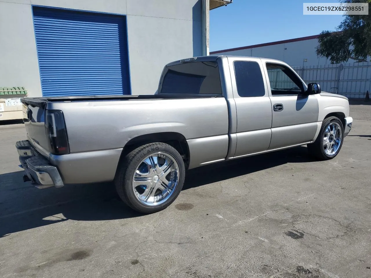 2006 Chevrolet Silverado C1500 VIN: 1GCEC19ZX6Z298551 Lot: 77705304