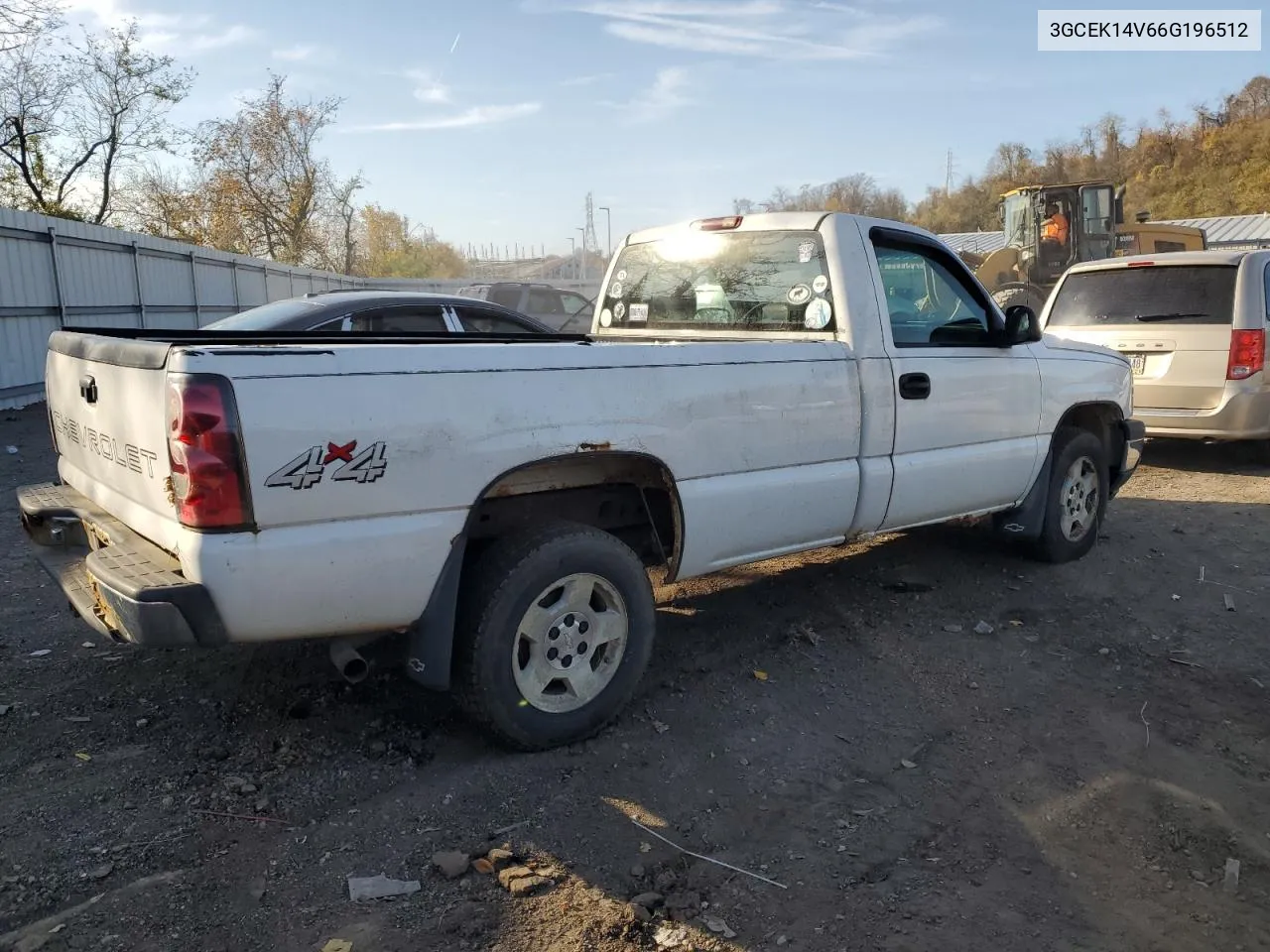 2006 Chevrolet Silverado K1500 VIN: 3GCEK14V66G196512 Lot: 78822204