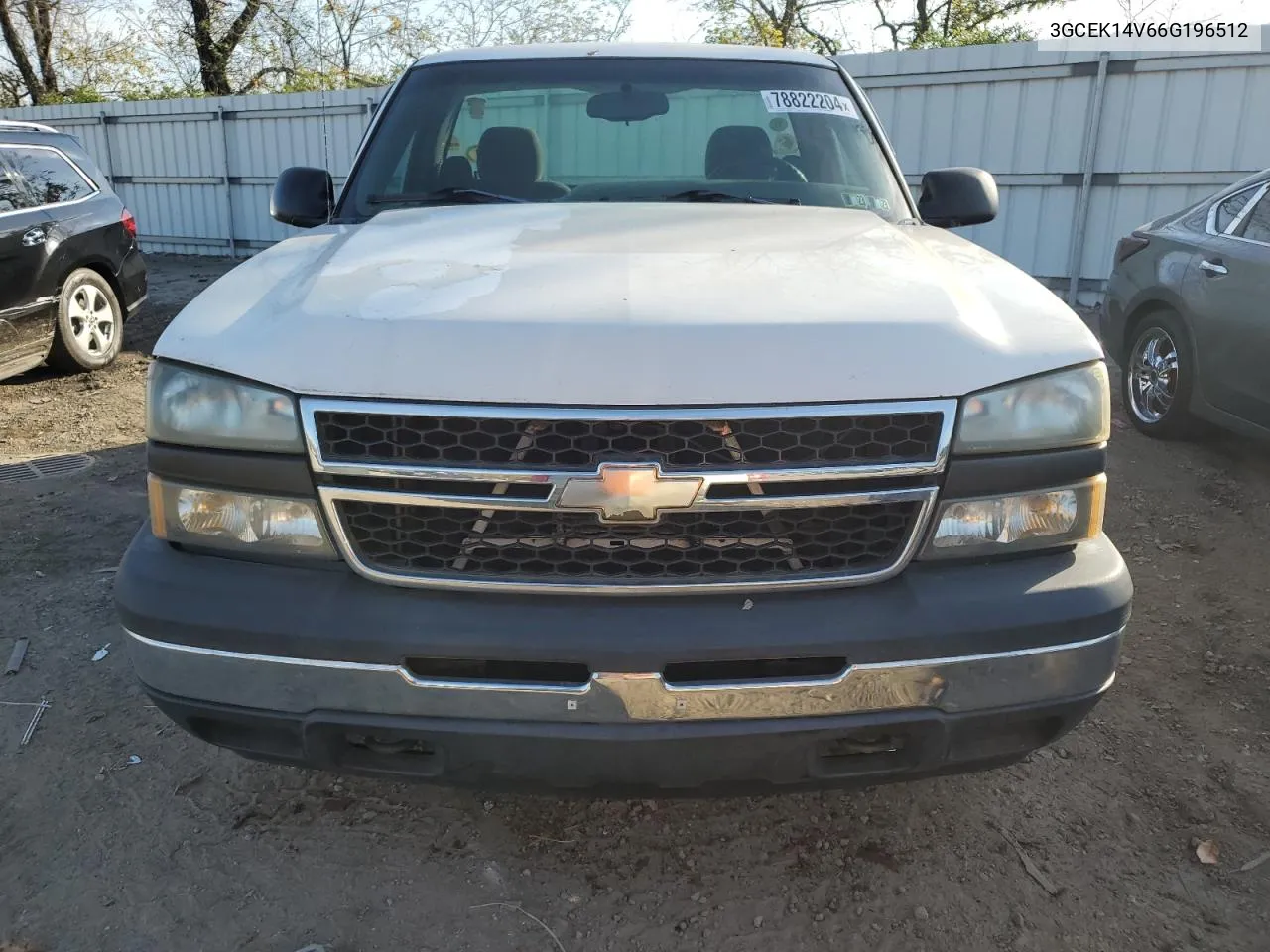 2006 Chevrolet Silverado K1500 VIN: 3GCEK14V66G196512 Lot: 78822204