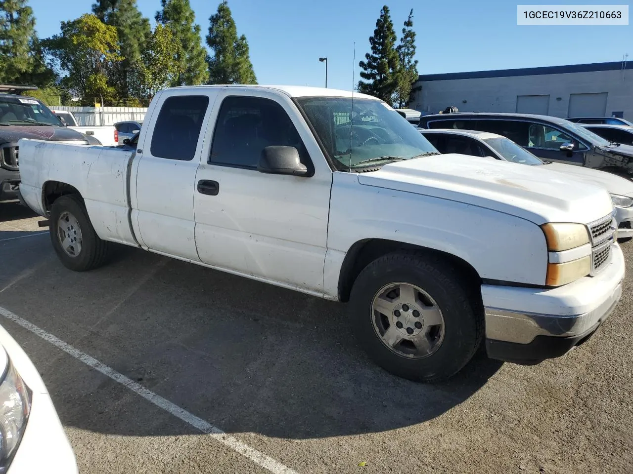 2006 Chevrolet Silverado C1500 VIN: 1GCEC19V36Z210663 Lot: 79664184