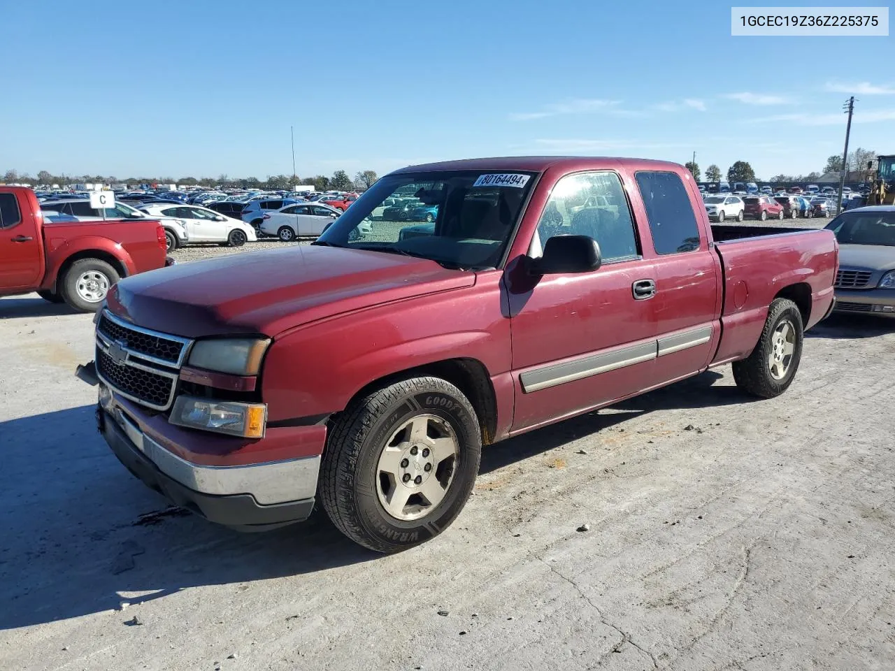 2006 Chevrolet Silverado C1500 VIN: 1GCEC19Z36Z225375 Lot: 80164494