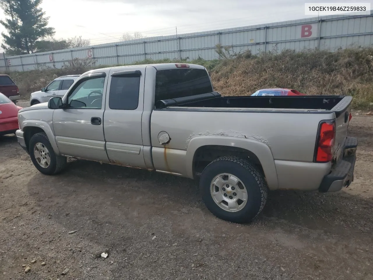 2006 Chevrolet Silverado K1500 VIN: 1GCEK19B46Z259833 Lot: 80310574