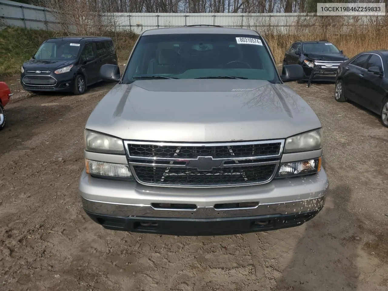 2006 Chevrolet Silverado K1500 VIN: 1GCEK19B46Z259833 Lot: 80310574